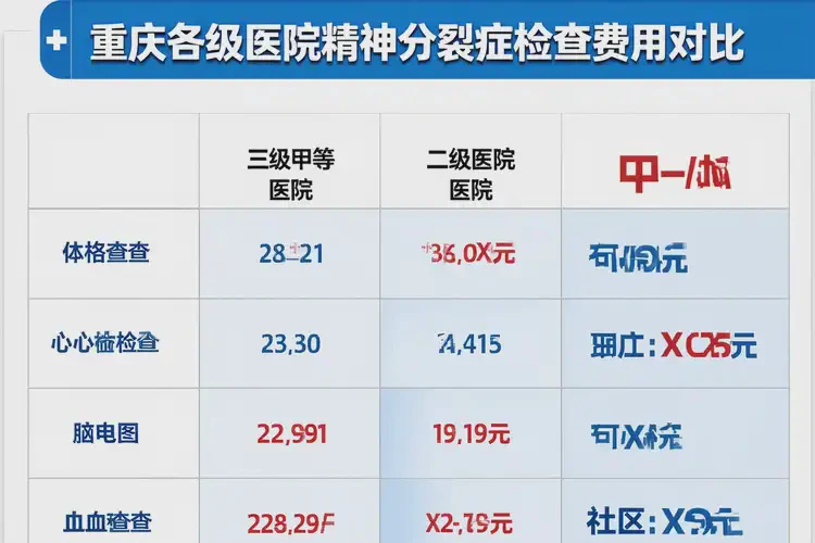 重慶去醫(yī)院檢查精神分裂癥一般多少錢(圖1)