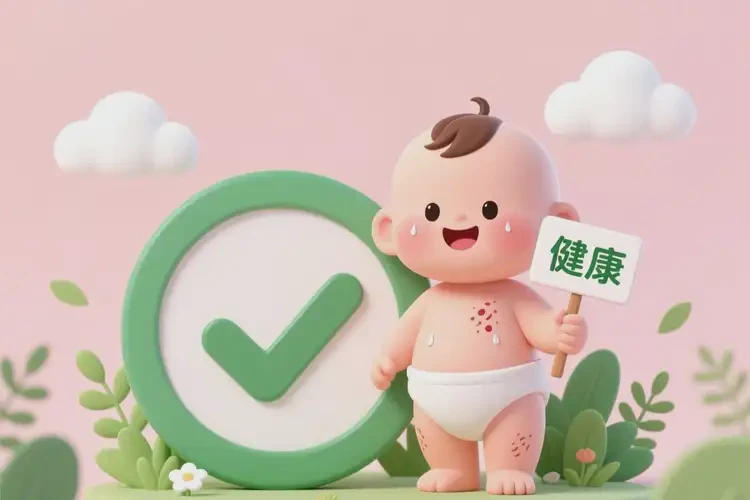 小兒脖子長(zhǎng)濕疹康復(fù)后需要忌口多久(圖1)