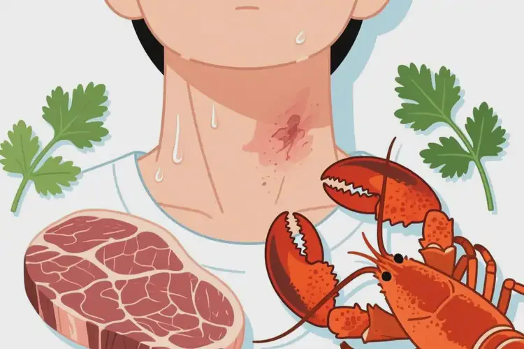 脖子容易長濕疹后不能吃什么食物(圖1)