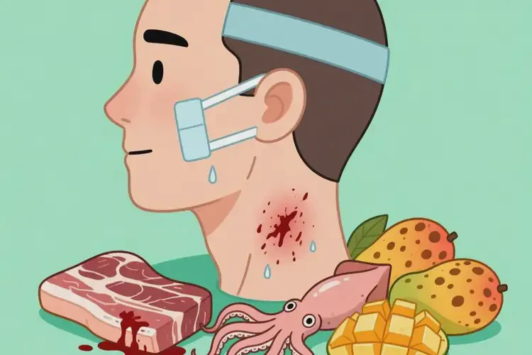 脖子容易長濕疹后不能吃什么食物(圖2)