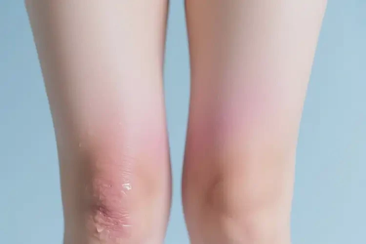 女人大腿上容易起濕疹可不可以自愈(圖1)