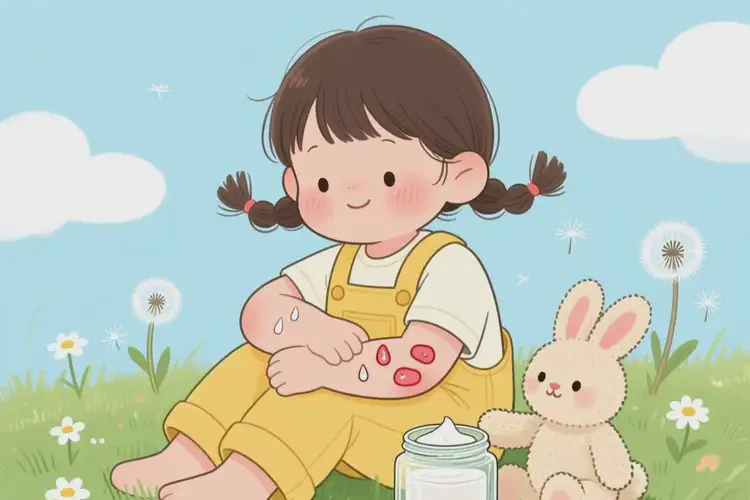 小儿手臂上有湿疹治疗方法(图2)