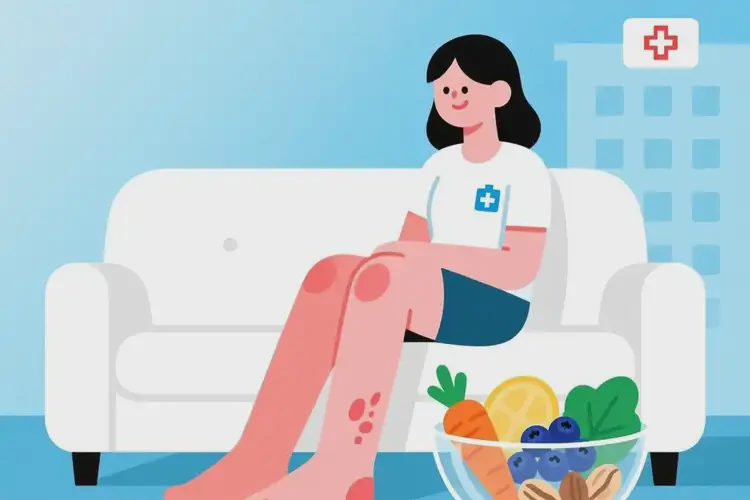 女生腳上長(zhǎng)濕疹后不可以吃哪些食物(圖2)