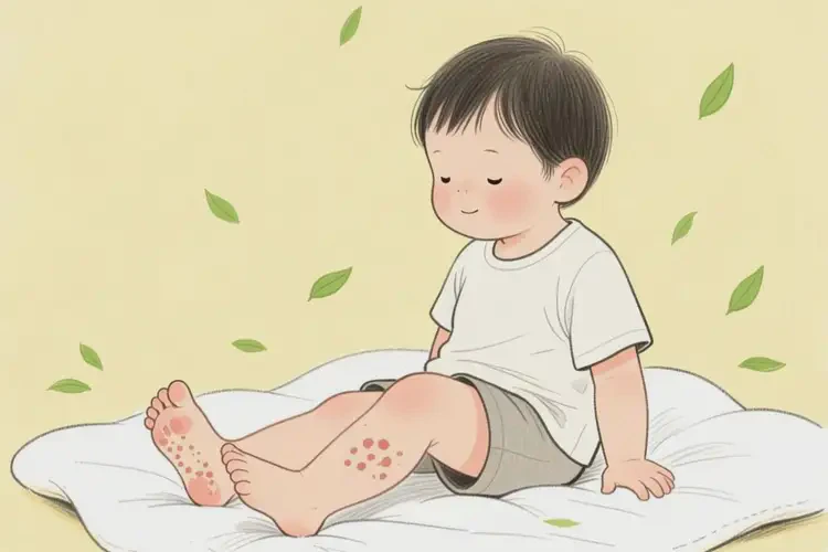 小兒腳上容易起濕疹能自愈嗎(圖3)