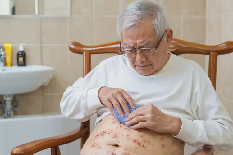 老年人肚子上容易起濕疹可以自愈嗎(圖3)