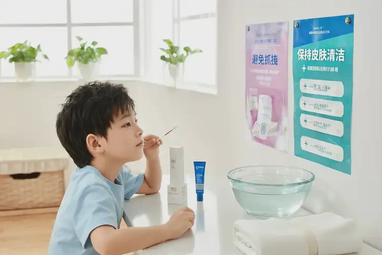 小學(xué)生面部起濕疹治療方法(圖2)