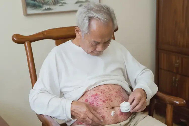 老年人肚子上容易起濕疹可以自愈嗎(圖2)