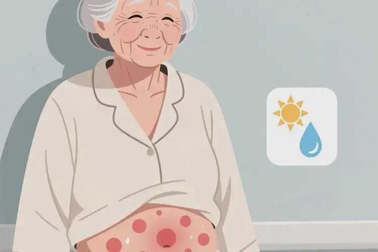 老年人肚子出現(xiàn)濕疹可以自愈嗎(圖1)