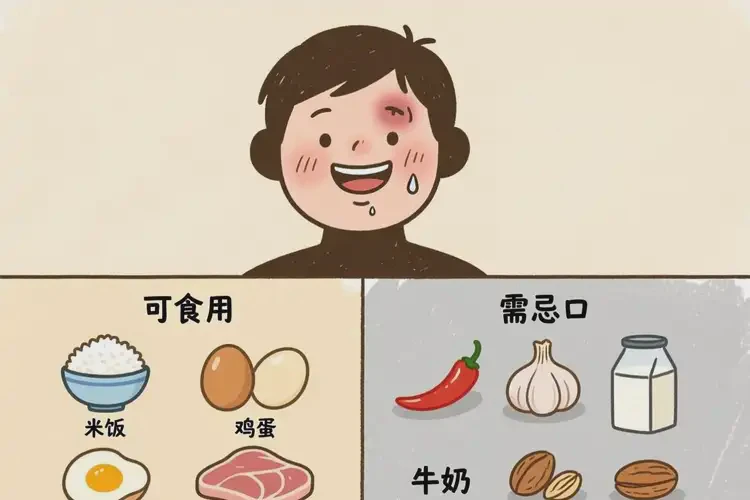 肚子上偶爾長(zhǎng)濕疹后不能吃哪些食物(圖2)