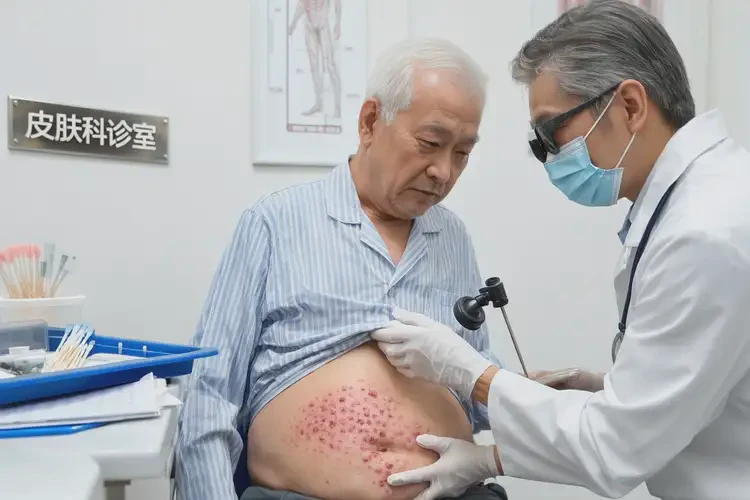 老年人肚子上容易起濕疹可以自愈嗎(圖1)