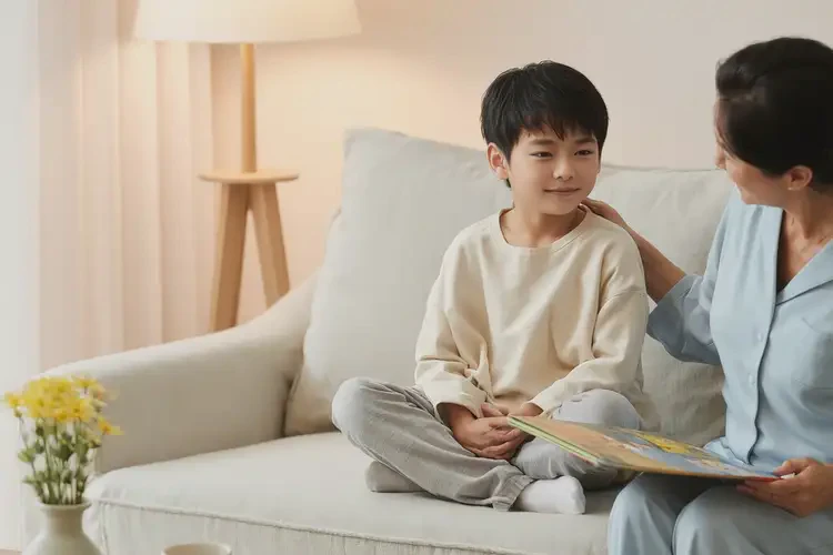 孩子小腿上偶尔起湿疹康复的全过程(图1)