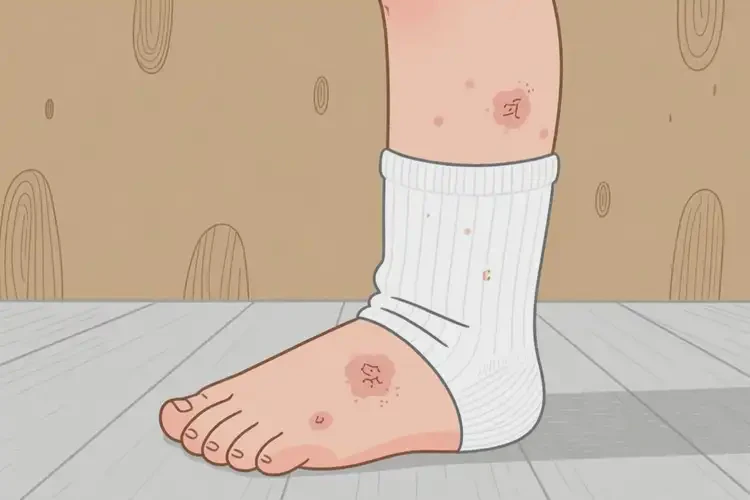 小兒腳上容易起濕疹能自愈嗎(圖1)