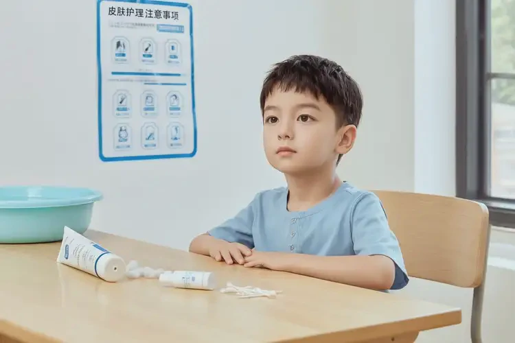 小學(xué)生面部起濕疹治療方法(圖1)