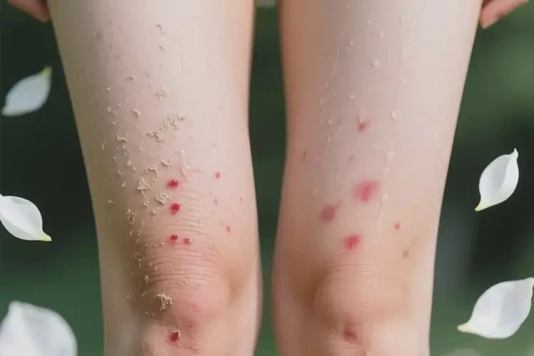 女人大腿上容易起濕疹可不可以自愈(圖2)