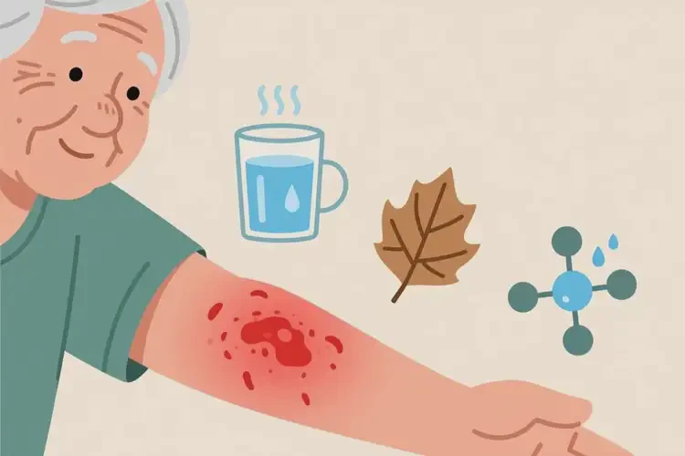 老年人偶爾起濕疹是怎么引起的(圖2)