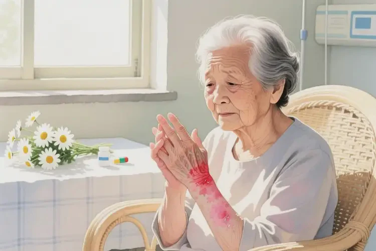老年人身上起濕疹能不能自愈(圖2)