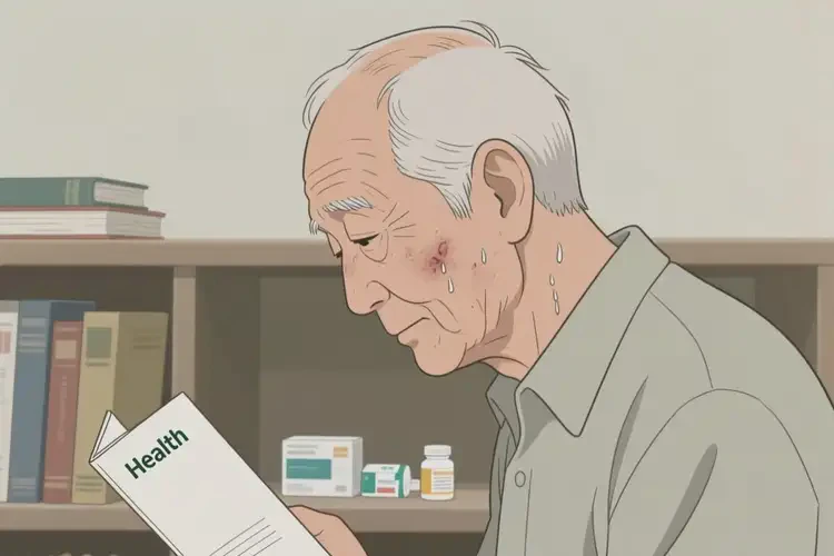 老年人臉上長濕疹能自愈嗎(圖1)