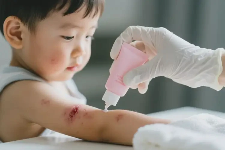 小儿手臂上有湿疹治疗方法(图3)