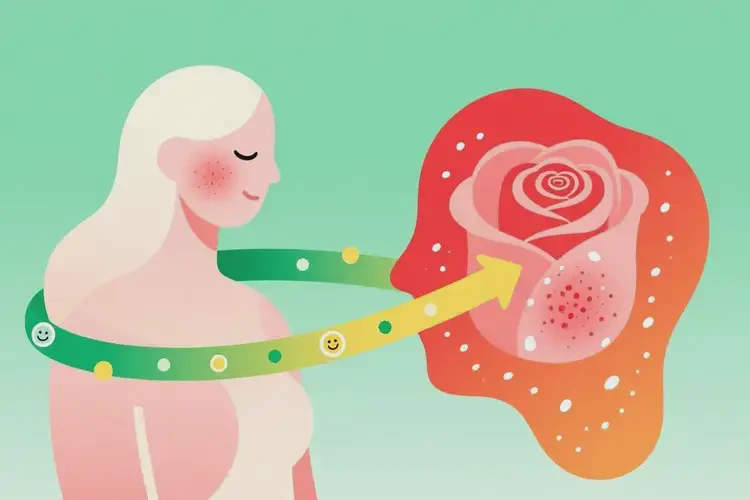 玫瑰痤瘡是精神問題引發(fā)的嗎(圖1)