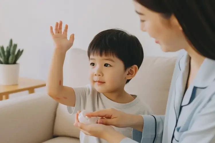 小儿手臂上有湿疹治疗方法(图4)