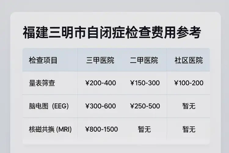 福建三明去医院检查自闭症一般有多贵(图2)