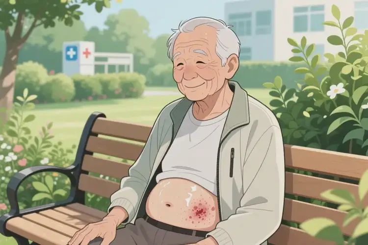 老年人肚子上經(jīng)常起濕疹康復(fù)的全過(guò)程(圖2)