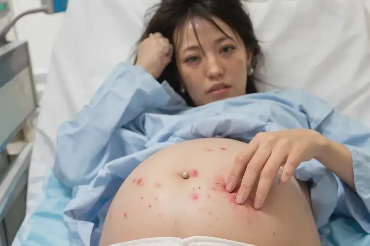 產(chǎn)婦肚子上偶爾長濕疹可以自愈嗎(圖4)