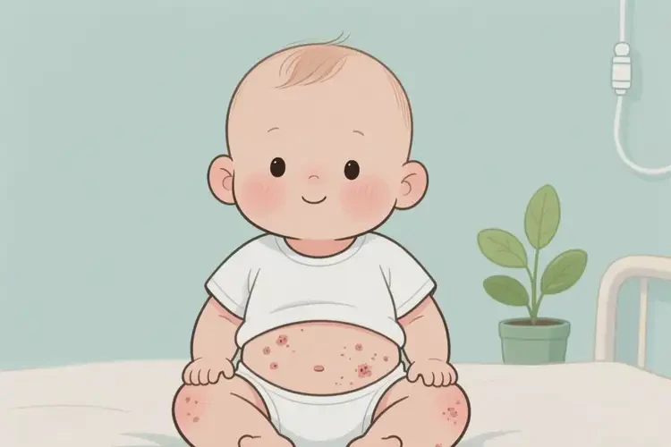 幼兒肚子上經(jīng)常長濕疹不管它會自己好嗎(圖3)