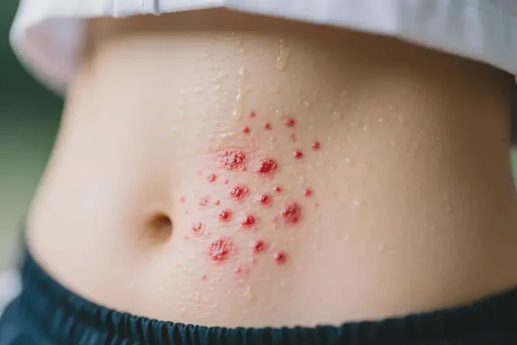 大學(xué)生肚子有濕疹能自愈嗎(圖1)