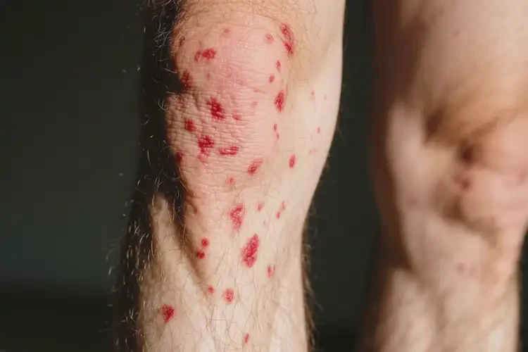 男人小腿上出濕疹不管它會自己痊愈嗎(圖4)