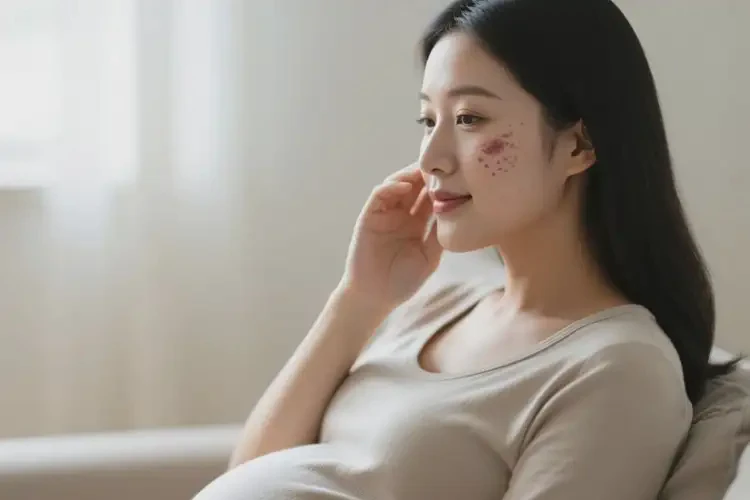 孕婦臉上有濕疹不管它會(huì)自己自愈嗎(圖2)