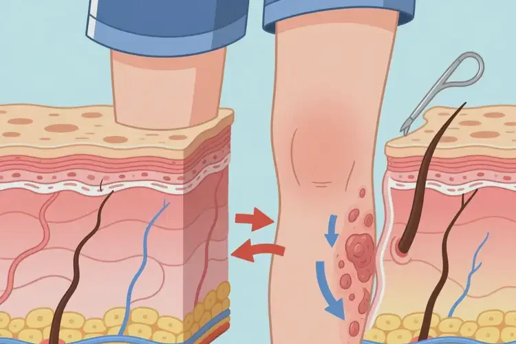 青少年大腿上容易長(zhǎng)濕疹會(huì)自己好嗎(圖1)