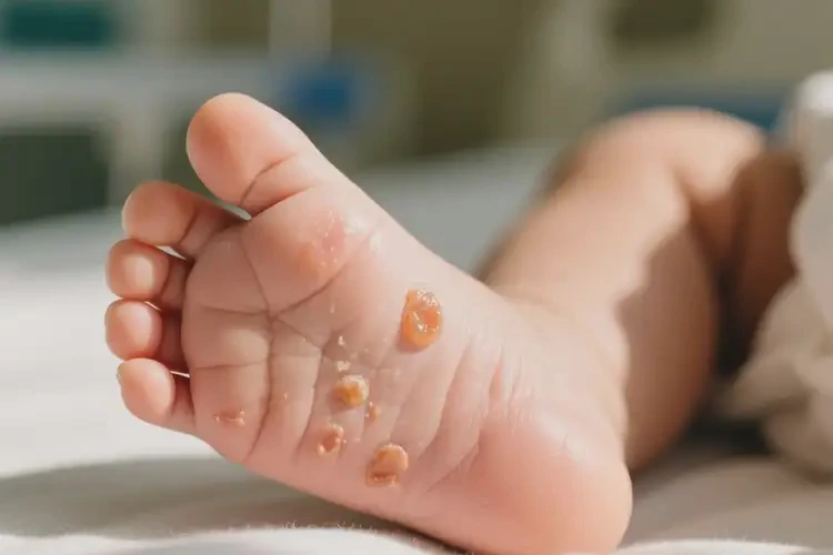 寶寶腳上出現(xiàn)濕疹能靠自己自愈嗎(圖3)