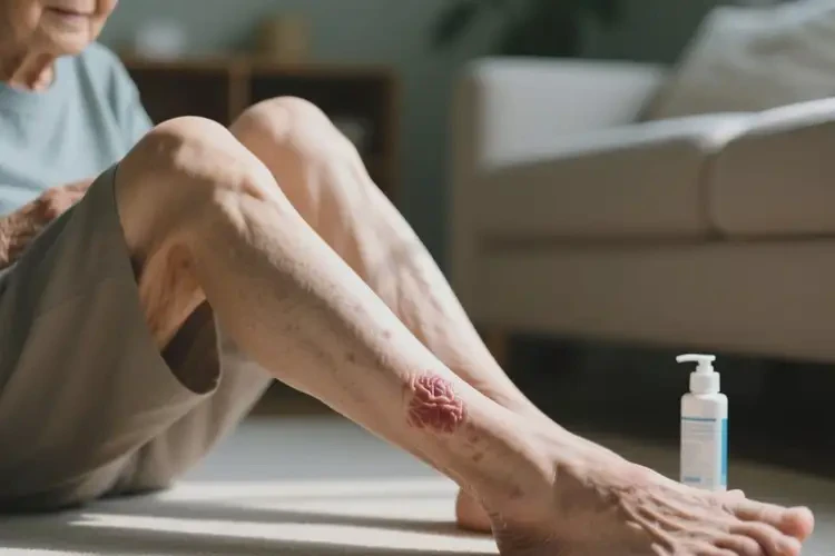 老年人小腿上容易起濕疹不管它會自己好嗎(圖2)
