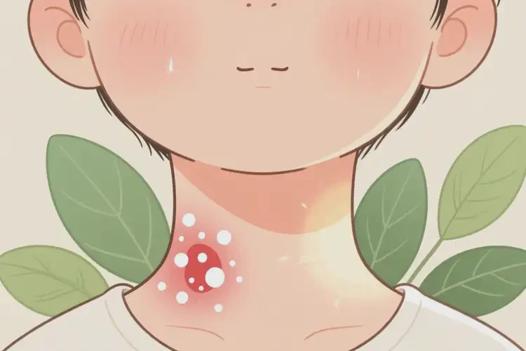 兒童脖子上經(jīng)常起濕疹不管它會自己好嗎(圖2)