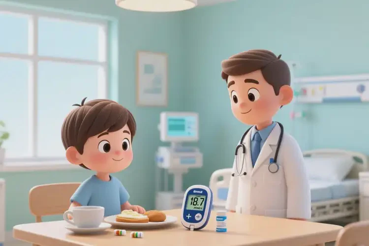 小孩早餐血糖18点7是糖尿病吗(图1)