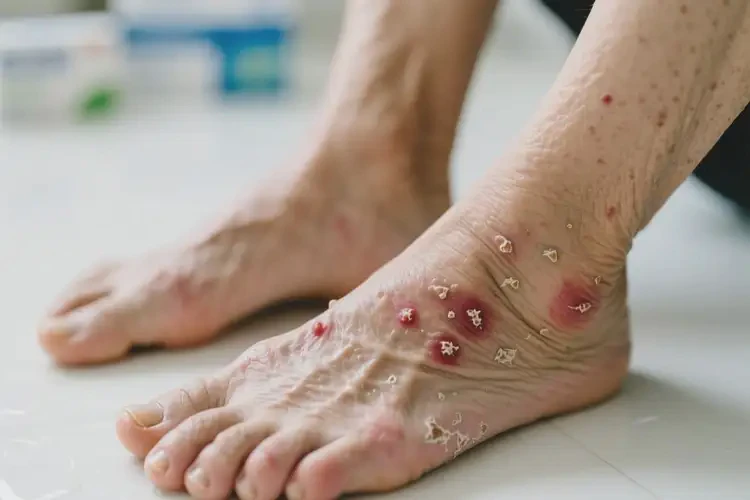 老年人腳上經(jīng)常起濕疹不管它會(huì)自己痊愈嗎(圖3)