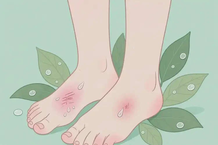 女生脚上容易长湿疹可以彻底自愈吗(图1)