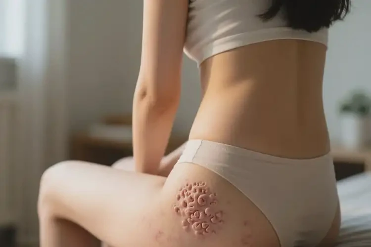 女人屁股容易長濕疹不管它會自己痊愈嗎(圖1)