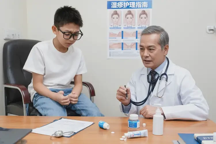 中學生手臂上有濕疹能夠徹底治愈嗎(圖3)