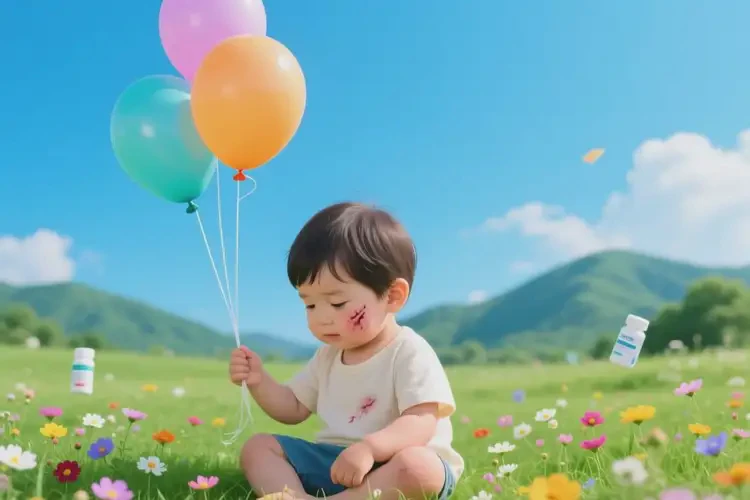 兒童臉上出現(xiàn)濕疹不管它會自己自愈嗎(圖1)