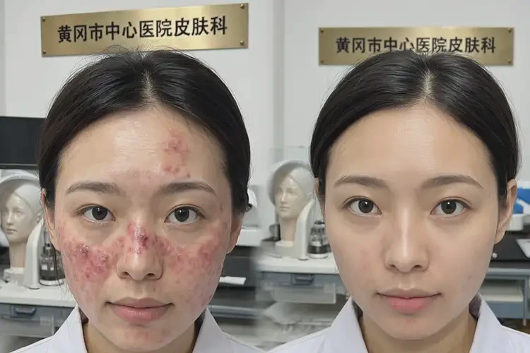 湖北黄冈玫瑰痤疮治疗哪家医院高性价比(图1)