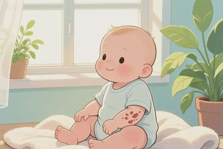 嬰幼兒手臂偶爾起濕疹能夠徹底治愈嗎(圖3)