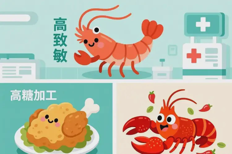 幼儿小腿上出湿疹后不可以吃哪些食物(图1)