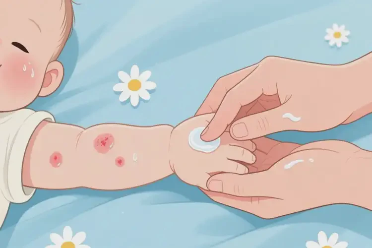 嬰幼兒手臂出現(xiàn)濕疹最簡(jiǎn)單自愈方法(圖3)
