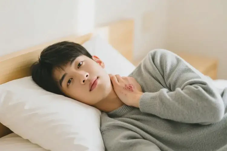 大学生脖子上出现湿疹能够彻底治愈吗(图2)