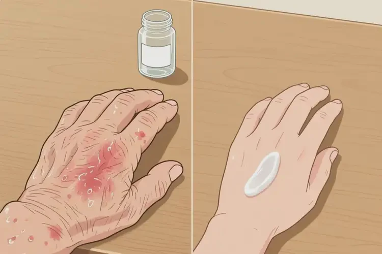 老年人手上容易長濕疹能靠自己自愈嗎(圖3)