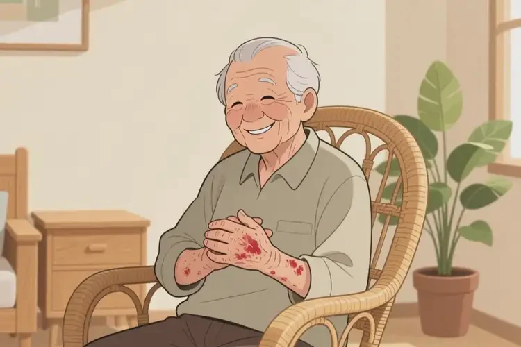 高齡老人身上容易起濕疹可以徹底自愈嗎(圖3)