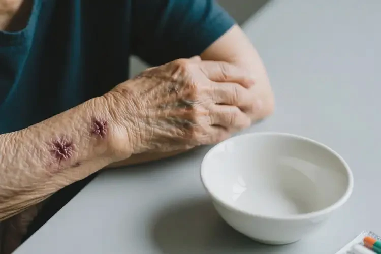 老年人全身容易起濕疹不管它會自己好嗎(圖1)