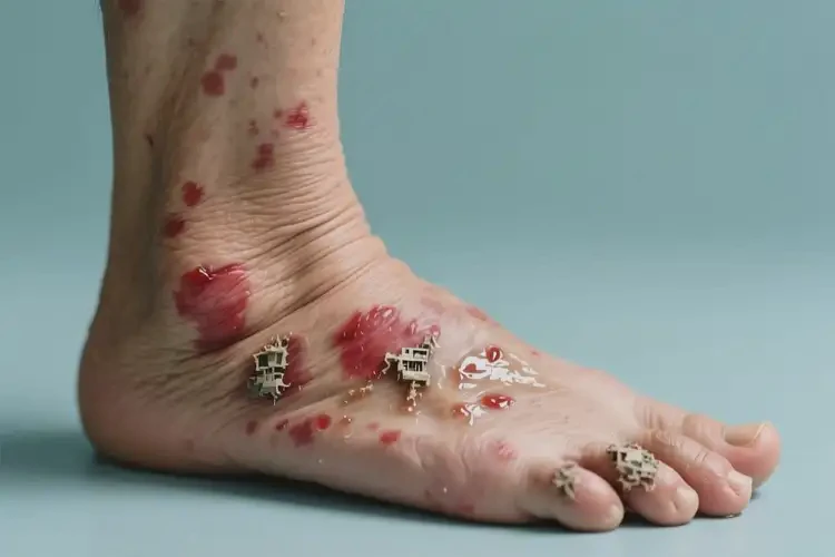 老年人腳上經(jīng)常起濕疹不管它會(huì)自己痊愈嗎(圖2)